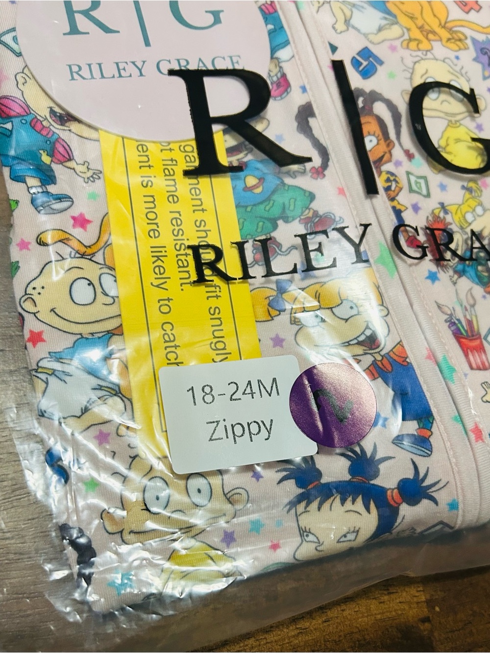 Riley Grace Zippy Pajamas- Rugrats - Picture 2 of 3